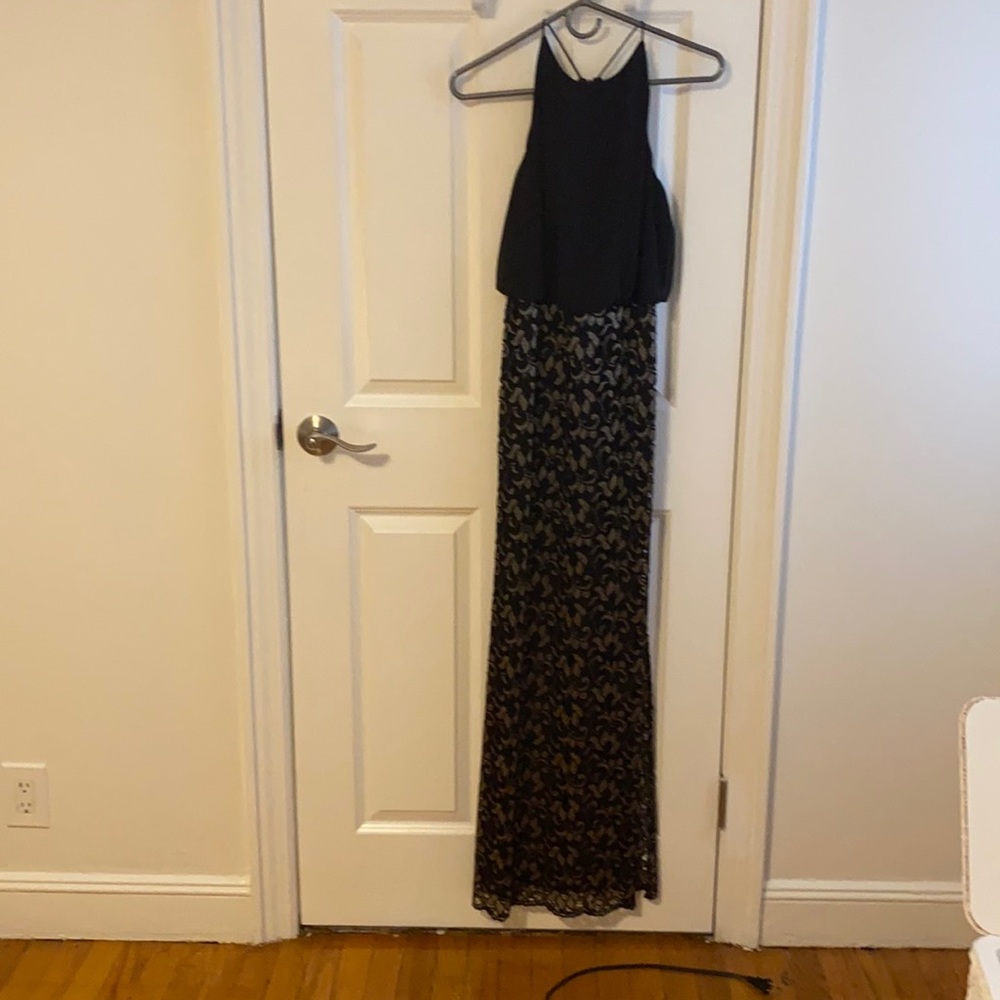 Prom dress!!!!Laundry black and gold evening gown or prom dress size 0